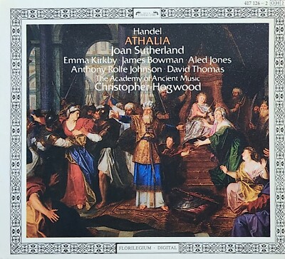 Handel Athalia Joan Sutherland Christopher Hogwood Academy Ancient Music 2 CD