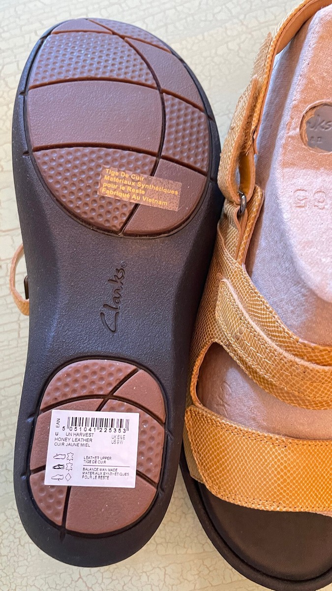 A-3 ❤️🔥NEW Elegant & Comfy Clarks Artisan Yellow Leather Flat