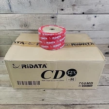 600 RIDATA Blank 52X CD-R CDR White Inkjet Hub Printable 700MB Recordable Disc
