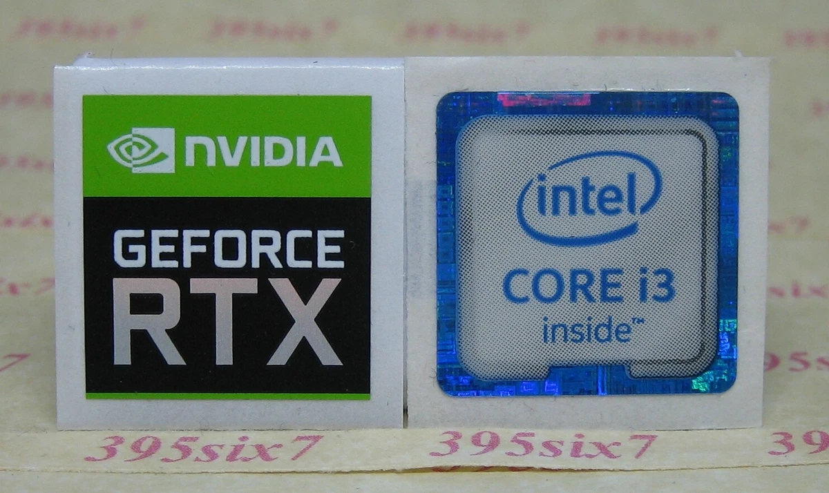 NVIDIA GEFORCE RTX STICKER Laptop PC PROCESSOR CPU STICKER 2018 2019 2020 2021