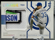 2021 Panini National Treasures Colossal Materials DANE DUNNING #CMDD RC /10