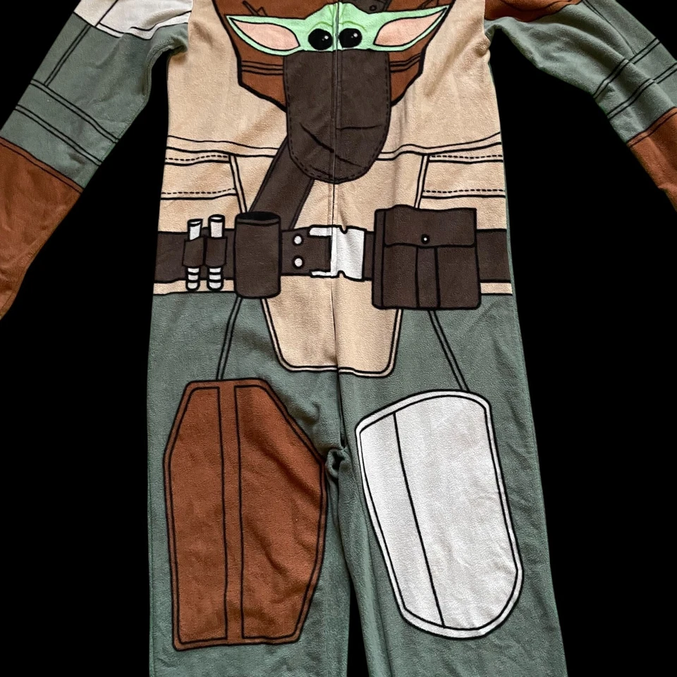 Pijama grande de cuerpo completo para dormir Star Wars The Mandalorian Grogu para hombre Foto 3 de 4