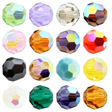 Genuine PRECIOSA 451 19 602 Round Simple Crystal Beads * More Colors & Sizes