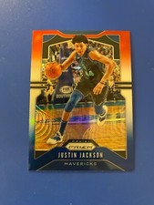 2019-20 Panini Prizm Red White & Blue Justin Jackson #80 Mavericks {BOX 22 D3}