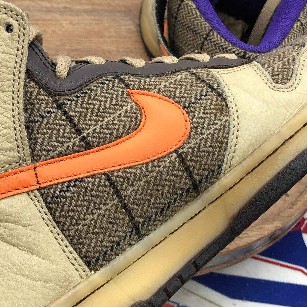 Nike Men's Dunk High Premium 'Tweed Orange Blaze' 312786-283 Nike Men's Dunk High Premium 'Tweed Orange Blaze' 312786-283