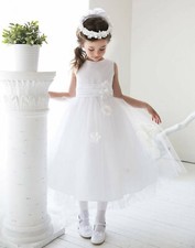 NEW Flower Girl Easter Wedding party Dress Birthday communion tutu size 8 and 12