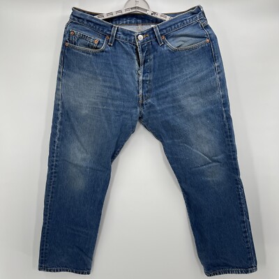 Levi's 501 Mens W36 L32 Button Fly Jeans WPL423 Single Levi's 501 Mens W36 L32 Button Fly Jeans WPL423 Single