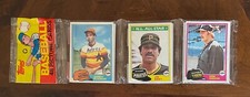 1981 TOPPS BASEBALL cello RACK PACK - KIRK GIBSON RC TOP & TIM RAINES RC bottom