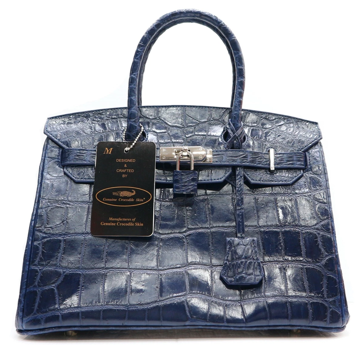 navy blue crocodile birkin