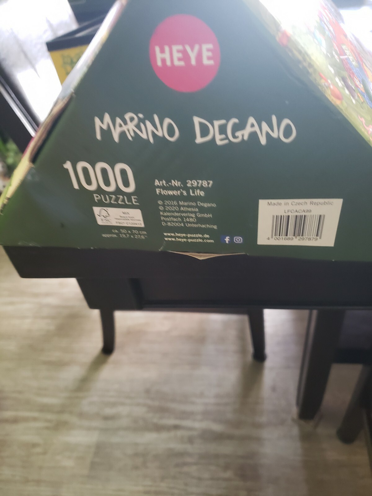 Heye Flower's Life Jigsaw puzzle 1000 Puzzle Marino Degano with poster