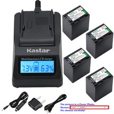 Kastar Battery LCD Fast Charger for Sony NP-FH100  DCR-SR82 DCR-SR85 DCR-SR87