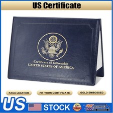 US Citizenship Certificate Holder - US Citizenship Gifts - PU Naturalization new