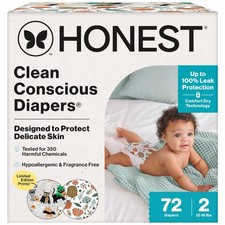 The Honest Company Clean Conscious Diapers for Delicate Skin  Up to 100 