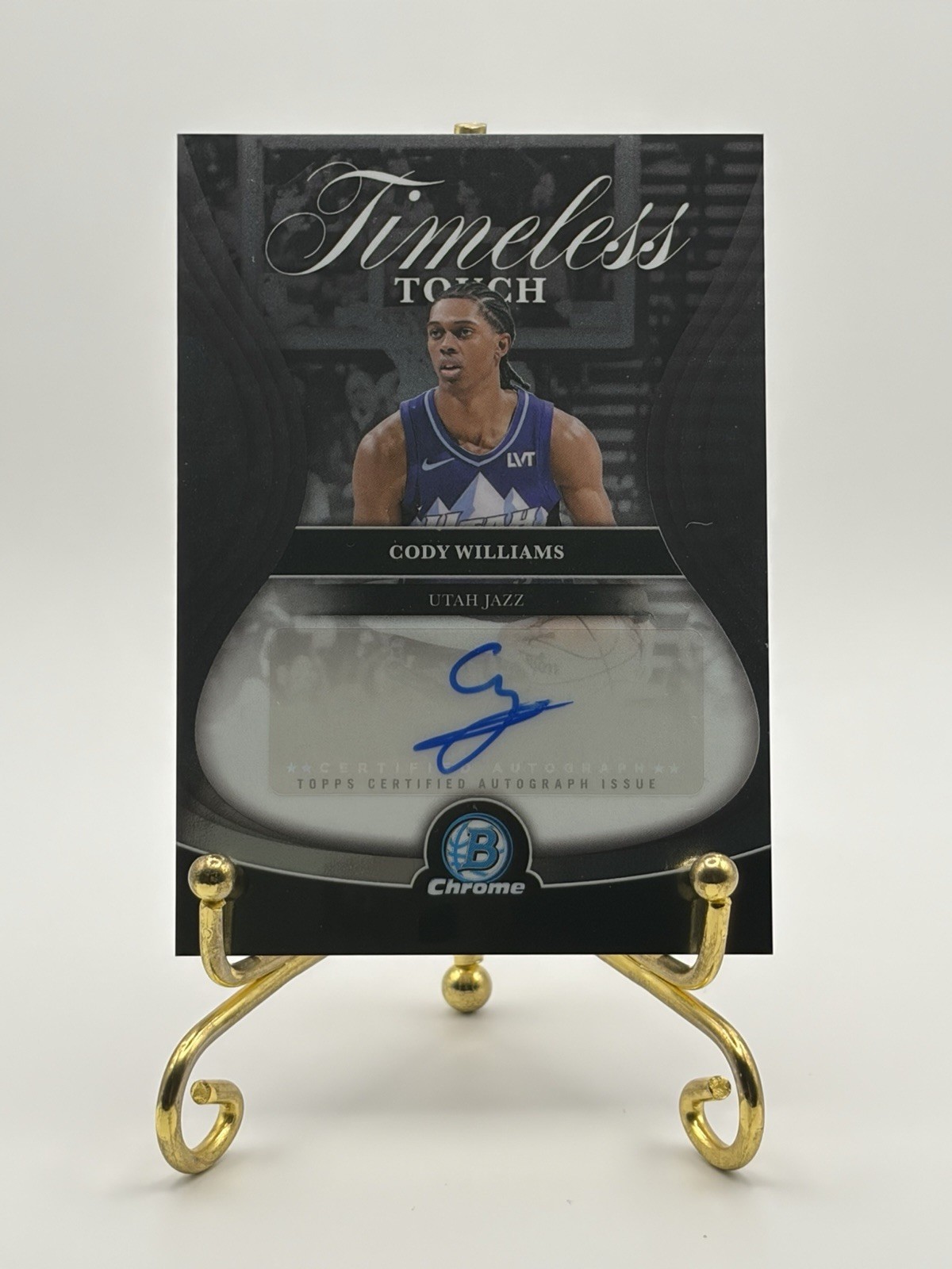 Topps 2025-26 Bowman Chrome Timeless Touch TTA-CW Auto Cody Williams