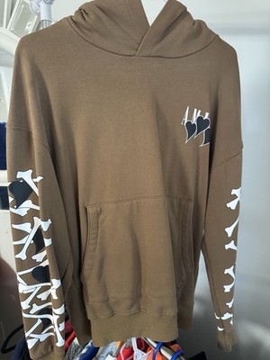 Amiri Bones Stacked Black Hoodie Size Medium Designer Hooded Sweatshirt