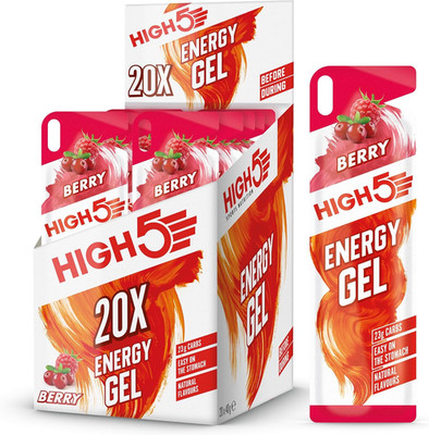 Berry Energy Gels - Natural Boost for Running & Cycling - 20 x 40g Packs
