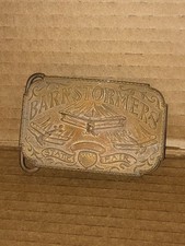BARNSTORMERS STATE FAIR BRASS BELT BUCKLE BAY STATE JEWELRY SILVERSMITHS CO