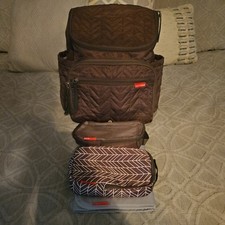 Skip Hop Forma Diaper Backpack 4pcs Multi-function Baby Travel Bag Jet Black