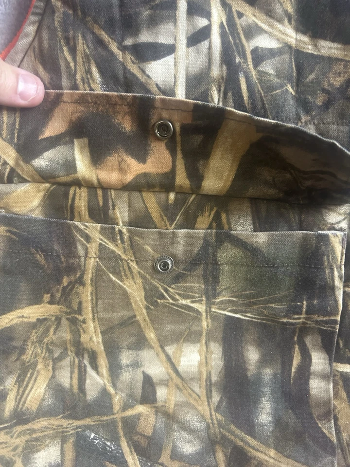 Real Tree Hardwoods Reversible Camo Orange Hunting Vest Mens XL Dual Pockets - Image 4 of 4