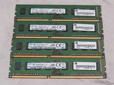 Lot Of 4 Samsung 4GB 1RX8 PC3L-12800U DDR3 Desktop Memory RAM M378B5173EB0-CK0