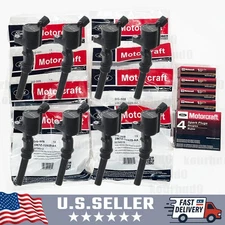 8 Set Genuine OEM Ignition Coil DG508 &Spark Plug SP479 For Ford F150 4.6L 5.4L