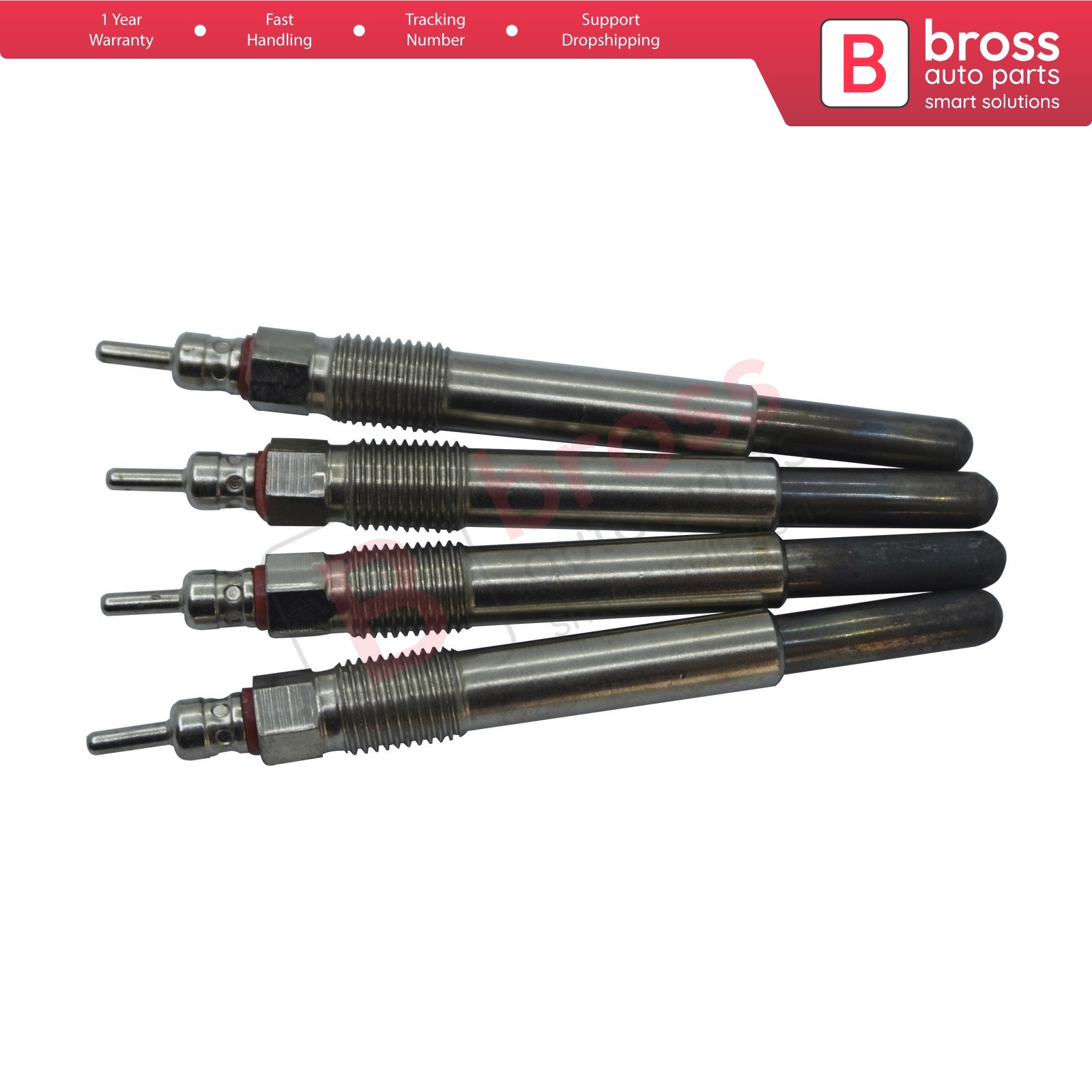 4 Pieces Heater Glow Plug 24 Volt for Caterpillar 3304 3306 3T8706, 4N360