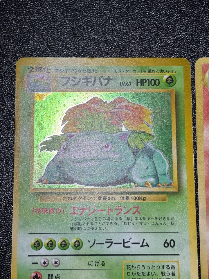 (LP) 3set Base Set Charizard Blastoise Venusaur Holo 1996 Japanese Pokemon Card - Image 2 of 4
