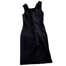 Banana Republic Black Twist Back Sleeveless Dress Women's Size Small TALL NWT