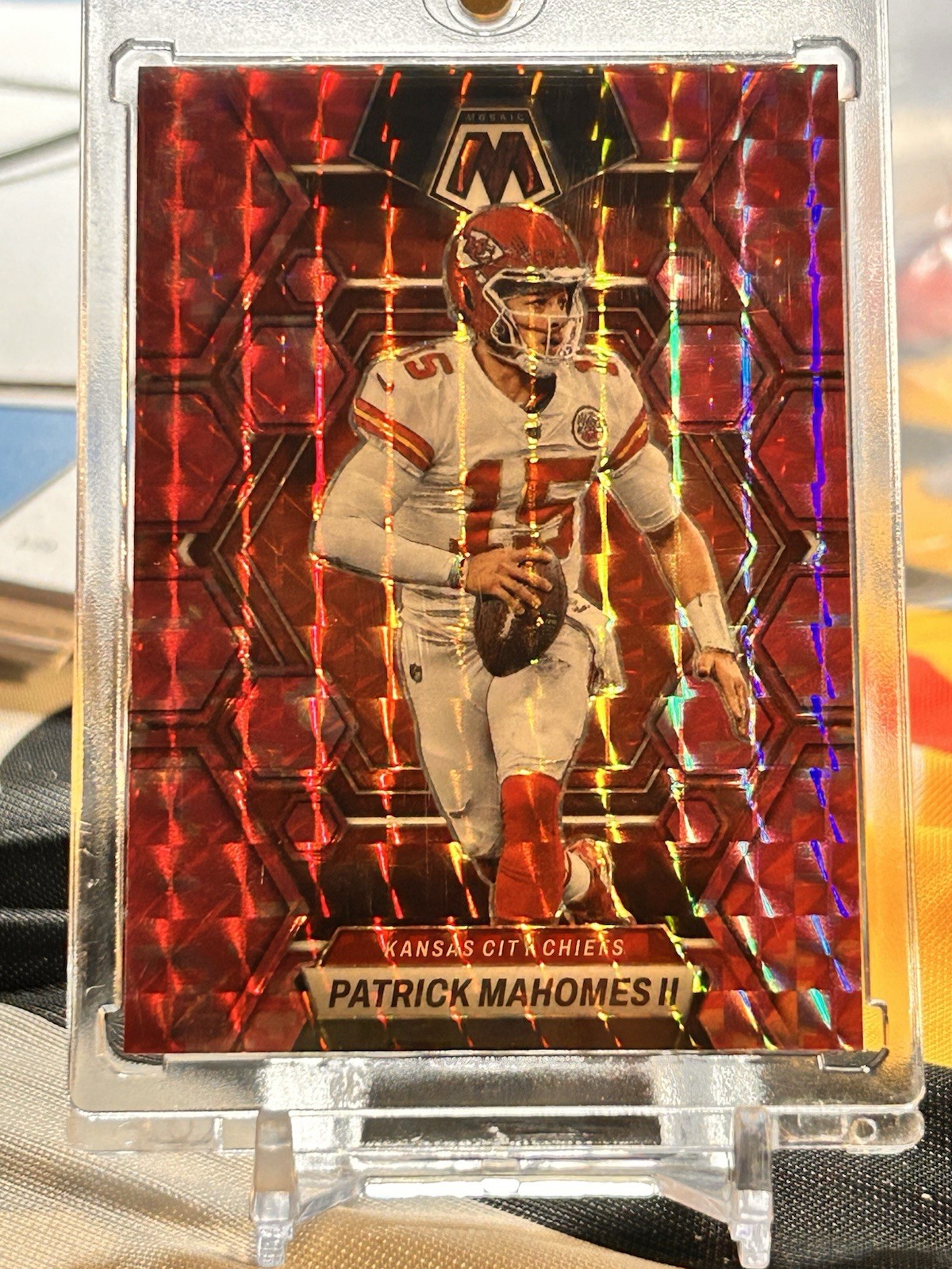 2023 Panini Mosaic - Patrick Mahomes II #109 Camo Pink Mosaic Prizm