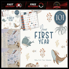 Baby's First Year Memory Calendar Stickers 1st Year Baby Tracker Journal