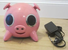 Amethyst AIP Pink Pig iPod Docking Speaker-TESTED WORKS (NO REMOTE)