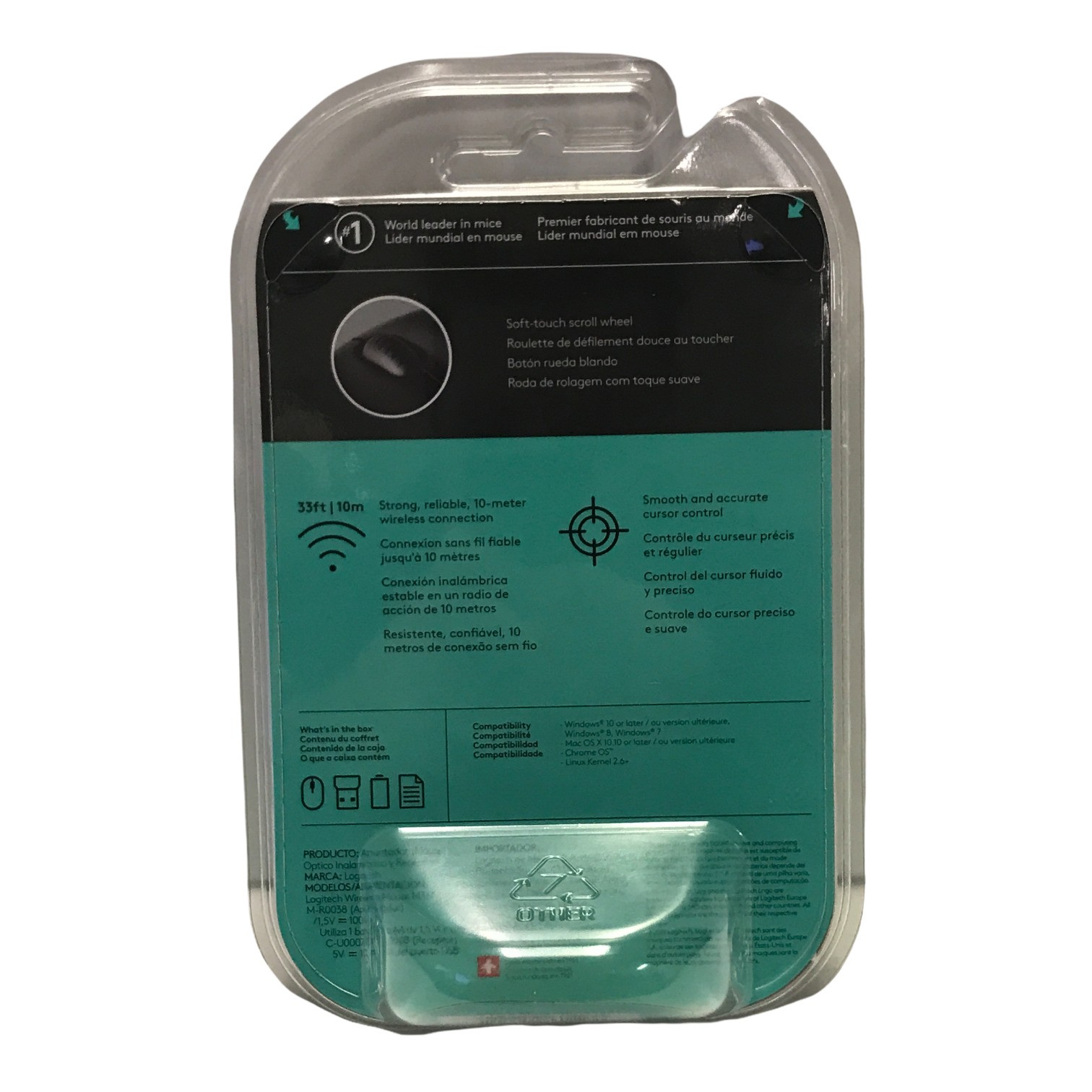 Logitech Mouse M317, Wireless Optical Mouse (Black)