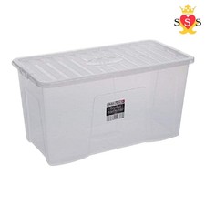 Image of Wham Crystal Storage Box W/Lid 110ltr EACH