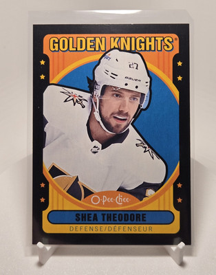 O-Pee-Chee 2021-22 Shea Theodore VGK #291 Retro Black Border Parallel /100