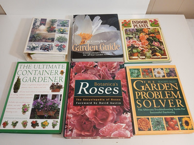 9 Gardening Books: Complete Garden Guide; Garden Problem Solver &More (See Pics)