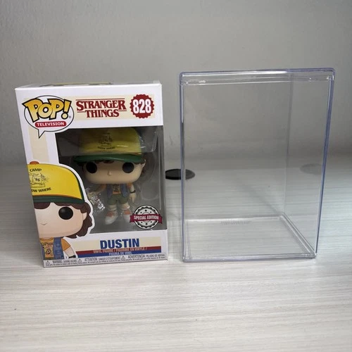 Funko POP! Dustin Television Stranger Things Vinyl #804 Special Edition Sticker