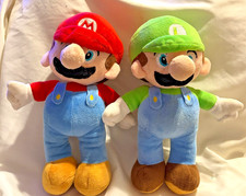 Super Mario Brothers Mario Luigi Set 9" Plush Stuffed Doll Toy Nintendo