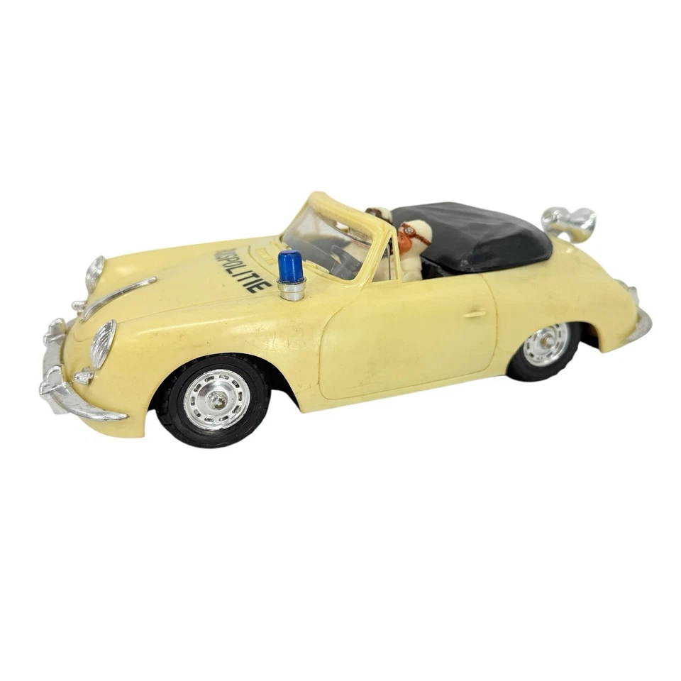Vintage HEMA Porsche 356 Rijks Politie Dutch Police Friction Car w/ Box RARE - Image 3 of 4