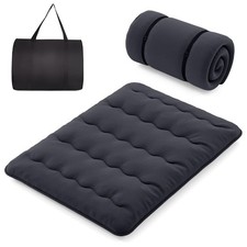 COSTWAY Japanese Floor Mattress Futon Mattress 190 x 120 x 10 cm-Black