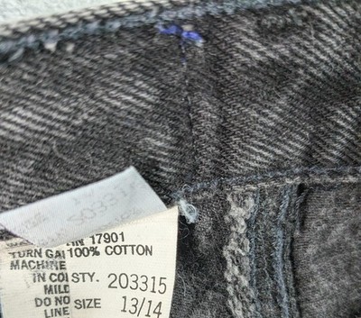 VTG Rocky Mountain Jeans Women 13/14 Black High Waist Bareback USA