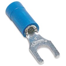 Sta-Kon 14Rb-8Fl Fork Terminal, 8 Stud Size, 14 Awg, 600 V, Vinyl Insulated,