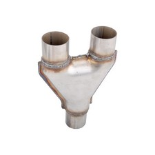 Y-Pipe Exhaust Pipe Adapter Connector 2''/2.25''/2.5''/2.75''/3''ID Single/Dual