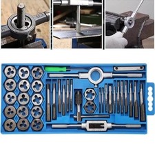 Tap and Die Set 40Pcs Metric and SAE Standard Bearing Steel Threading Tool