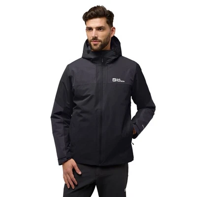 Jack Wolfskin Herren Jasper Steppjacke - Schwarz - L - Bild 1 von 4