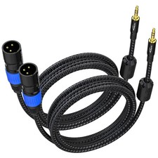 XLR to 3.5mm Cable 6ft 2 Pack, 1/8 inch to Microphone Male Unbalanced Cable, ...