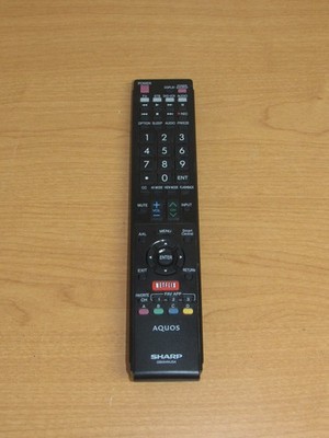 Genuine Sharp AQUOS TV Remote Control GB004WJSA RRMCGB004WJSA - Tested Working