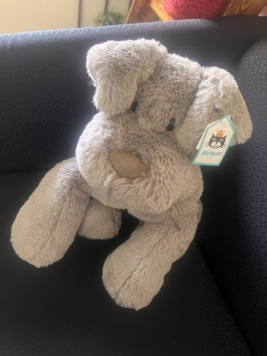 New NWT LARGE Huggady Dog Jellycat RARE so soft and cuddly BIG - Picture 2 of 14