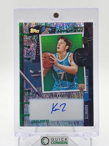 KON KNUEPPEL 2025 TOPPS NEW APPLICANT ROOKIE AUTO GREEN HOLO FOIL /99 Q5966