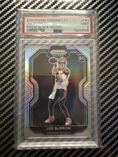 2020 Panini Chronicles Joe Burrow Prizm Black-silver PSA9