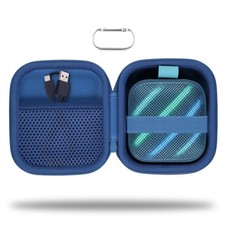 for Anker Soundcore Boom Go 3i Bluetooth Speaker Hard Travel Case, Blue  Tra...